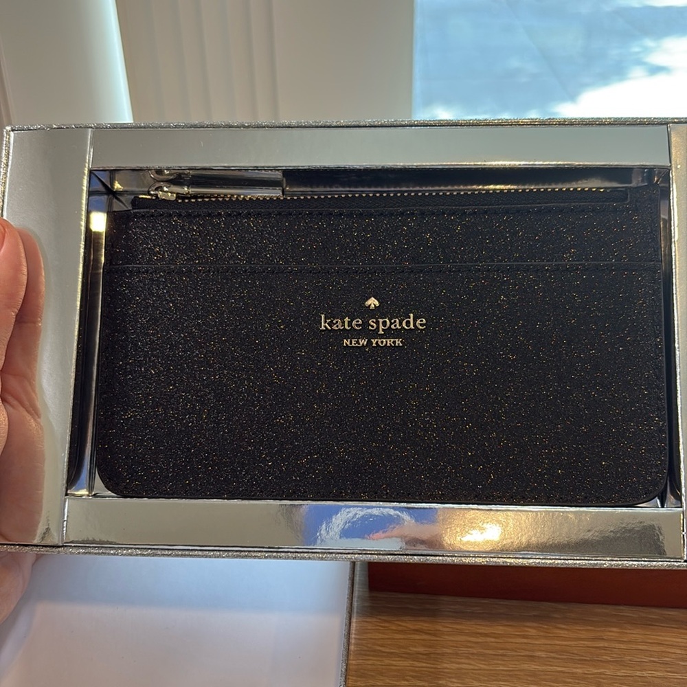 Kate Spade Shimmer Glitter Fabric Wallet